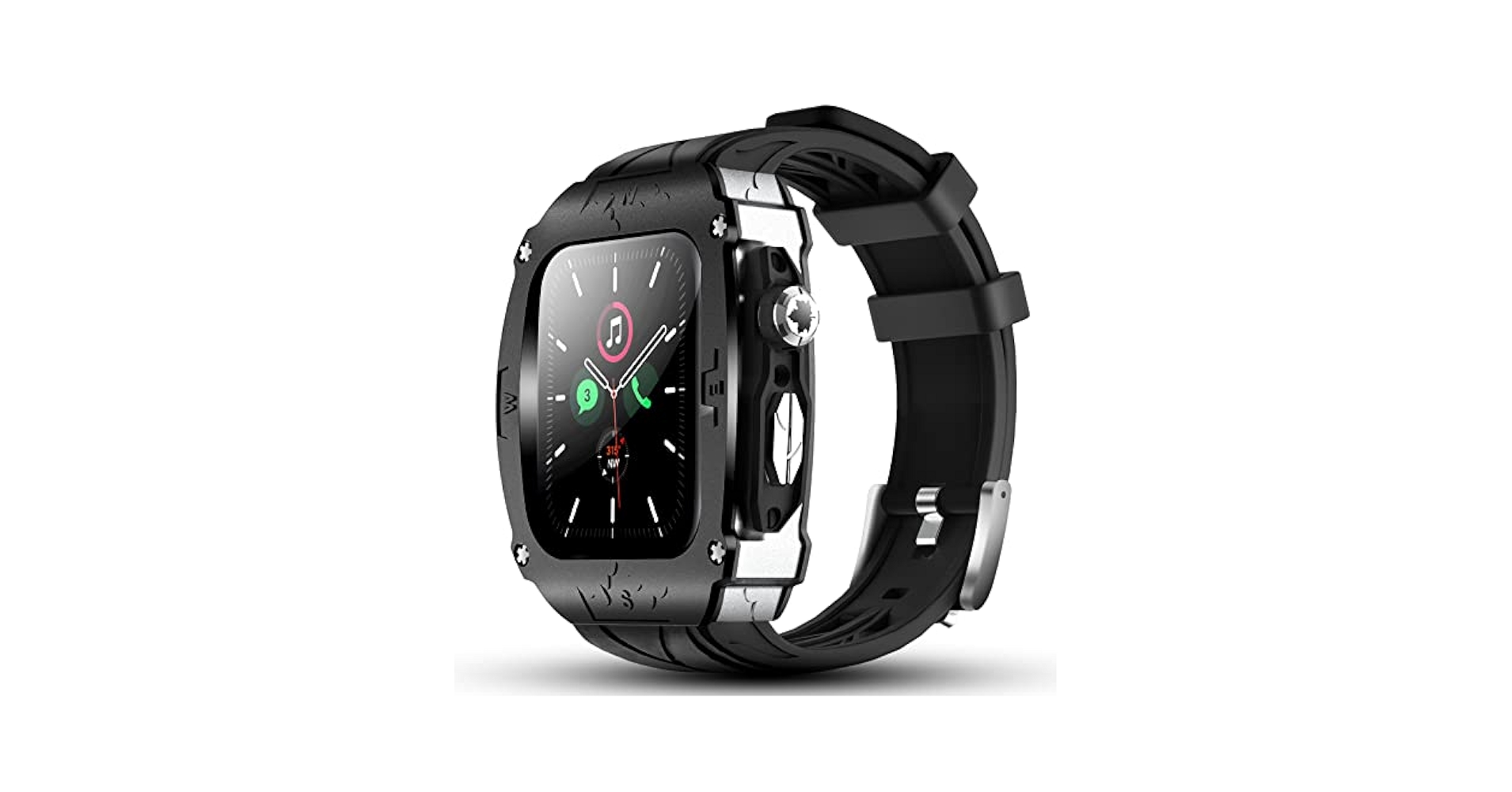 Amazon.com: Luxury Metal Case for Apple Watch 9 8 7 45mm 6